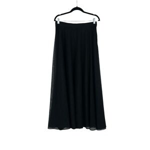 Adrianna Papell Evening Essentials Vintage Sheer Overlay A-line Skirt Size 14